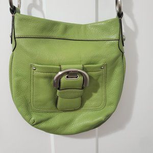 B. Makowsky Leather Crossbody Bag - Apple Green!